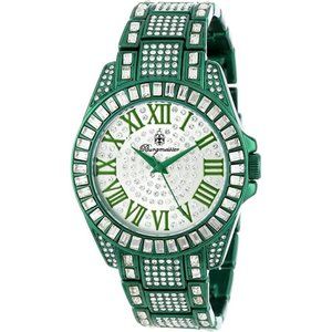 Burgmeister Bollywood Green Women's Quartz Watch Silver Dial Analogue Display